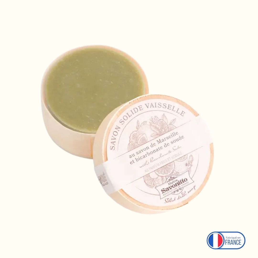 Savon vaisselle (avec boîte en bois) - Tout Zéro Tout Bio