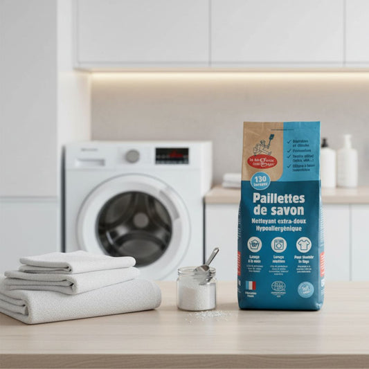 Pourquoi passer à la lessive maison ? Comparatif lessive liquide vs paillettes de savon