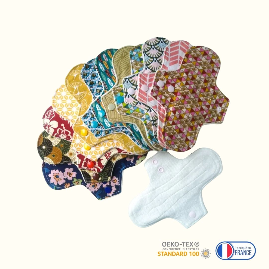 Serviettes hygiéniques lavables - Tout Zéro Tout Bio