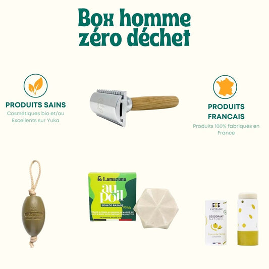 Box zéro déchet spécial homme - Tout Zéro Tout Bio