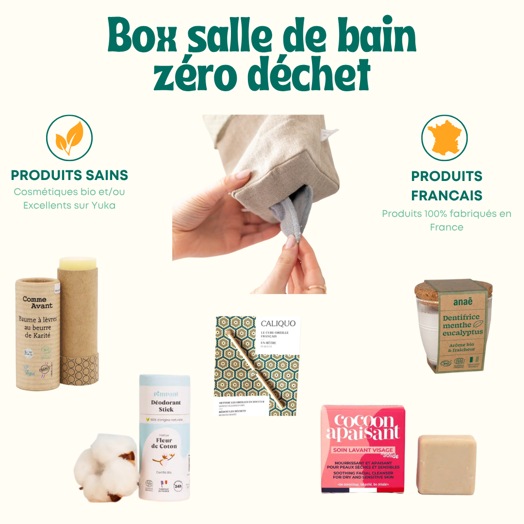 Box salle de bain zéro déchet - Tout Zéro Tout Bio 
