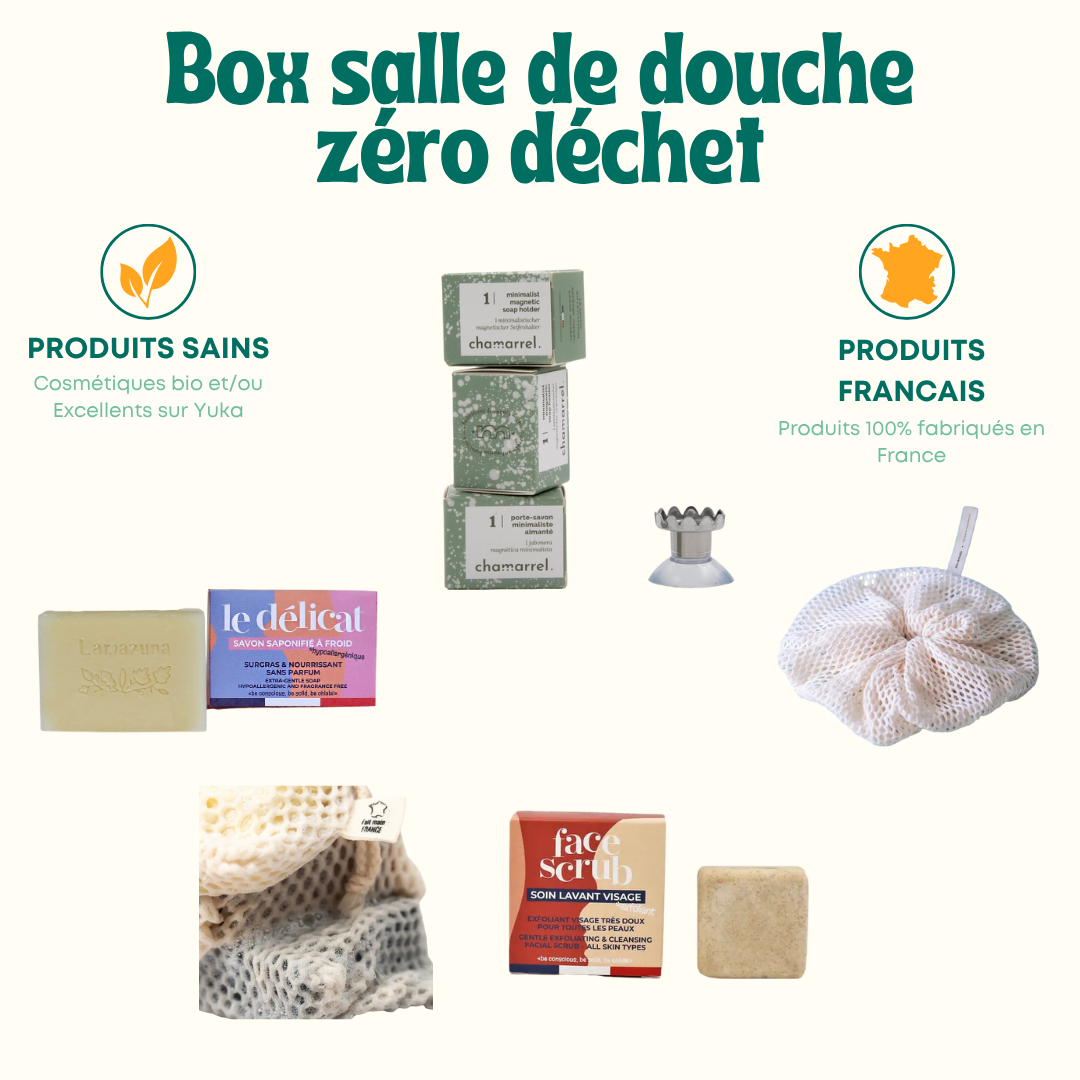 Box salle de douche zéro déchet - Tout Zéro Tout Bio