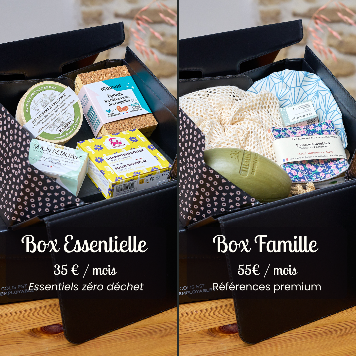 Box mensuelle zéro déchet personnalisée