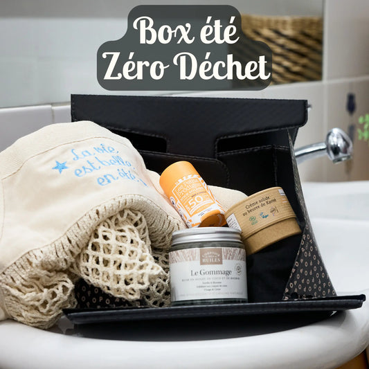 Box zéro déchet avec produits écologiques pour l'été