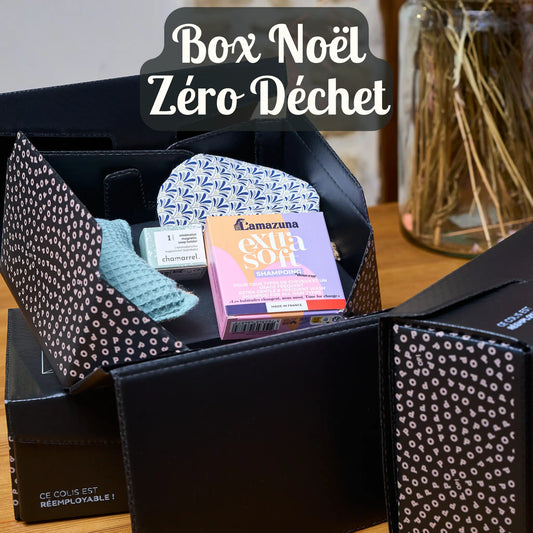Box zéro déchet avec produits écologiques pour offrir à Noël