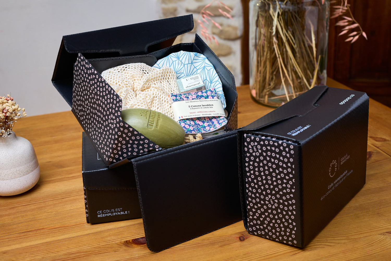 exemple de box zéro déchet famille, abonnement mensuel sans engagement