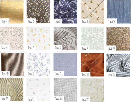 coloris pochons panières Mimidou - Tout Zéro Tout Bio