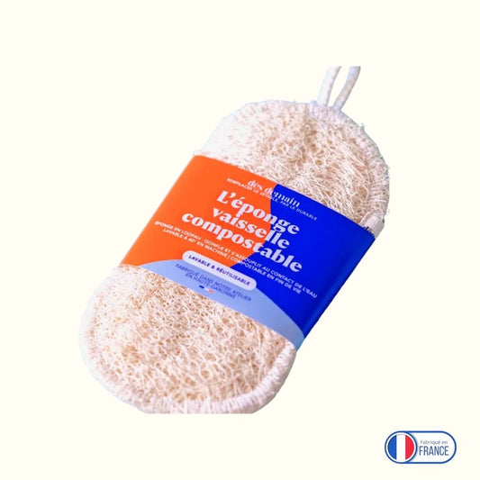 Eponge luffa lavable et compostable