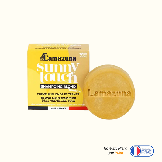 shampoing solide cheveux blonds lamazuna